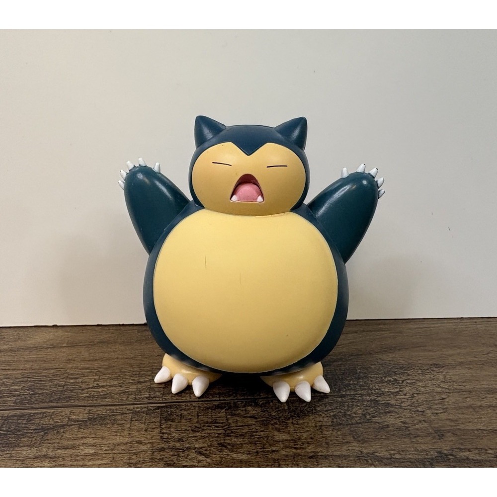 Pokemon 4" Snorlax Battle Feature Figure Deluxe Action Soft Belly WCT